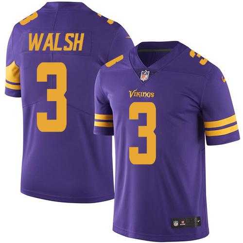 Nike Men & Women & Youth Vikings 3 Blair Walsh Purple Color Rush Limited Jersey,We sell and wholesale Nike Men & Women & Youth Vikings 3 Blair Walsh Purple Color Rush Limited Jersey on line form chian!